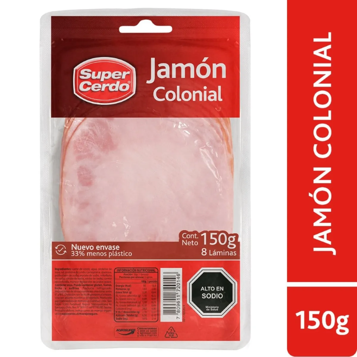 SUPER CERDO - Jamón Colonial Super Cerdo 150 g