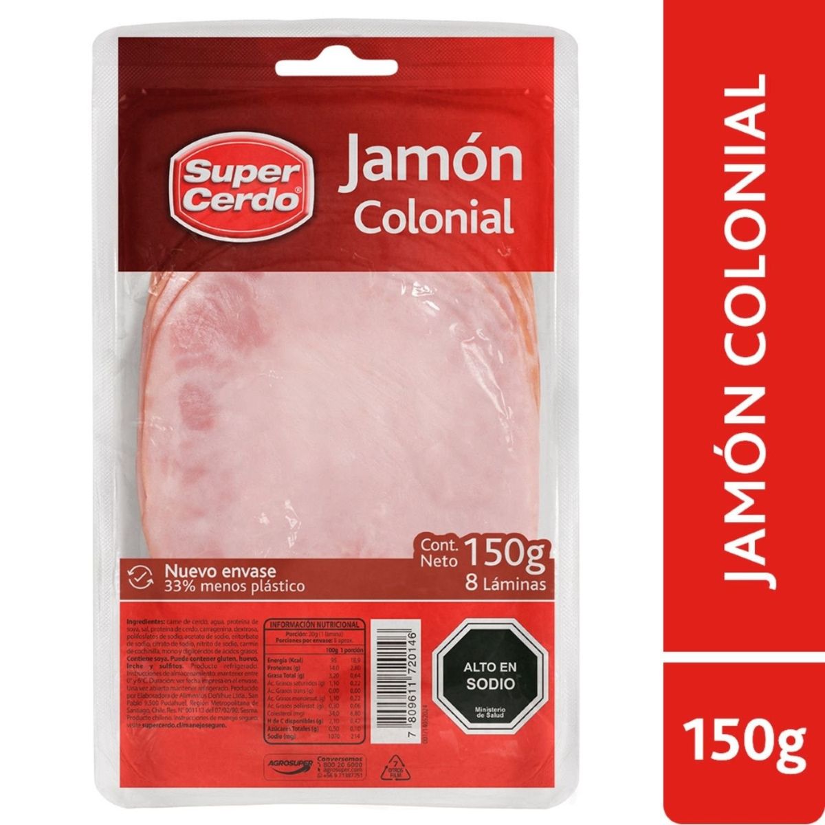 SUPER CERDO - Jamón Colonial Super Cerdo 150 g