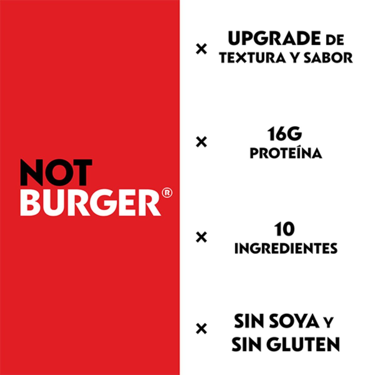NOT BURGER - Hamburguesa Not Burger Base Vegetales