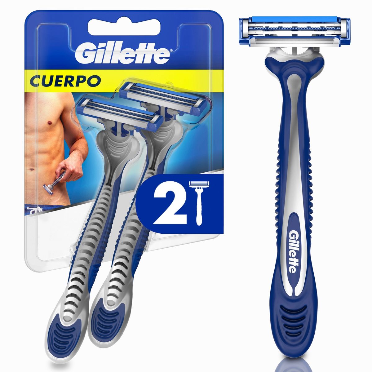 GILLETTE - Máquina Afeitar Gillette Cuerpo 2 un