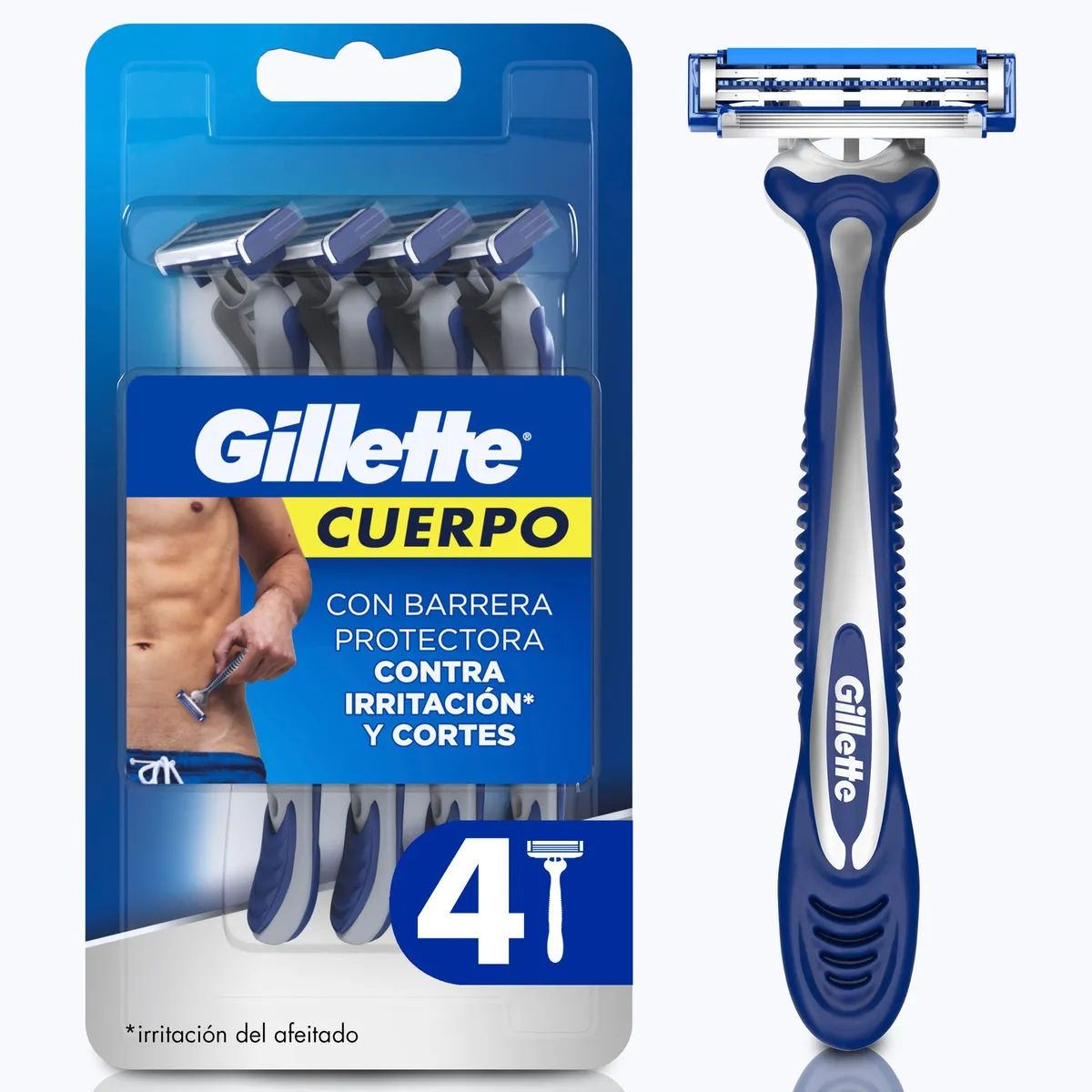 GILLETTE - PRESTO. DESECHABLE CUERPO GILLETTE 4 UND