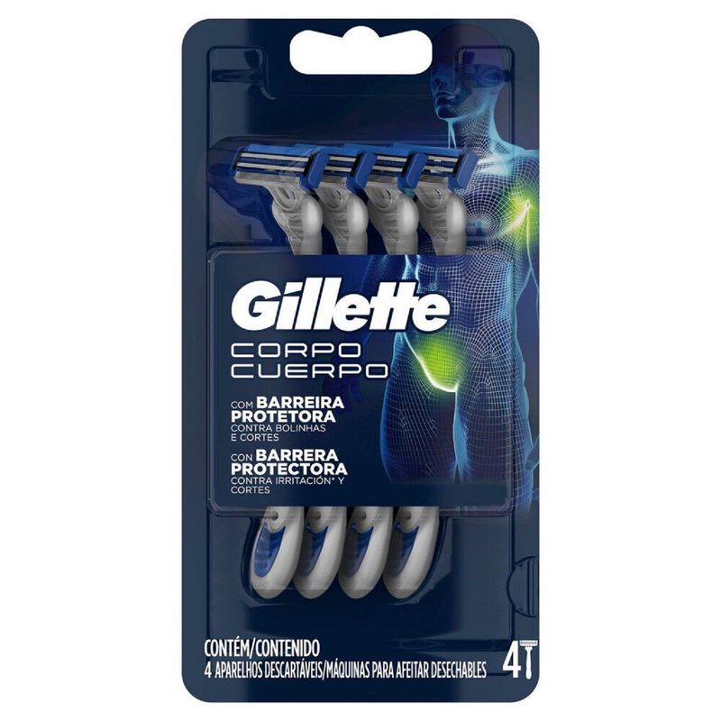 GILLETTE - PRESTO. DESECHABLE CUERPO GILLETTE 4 UND