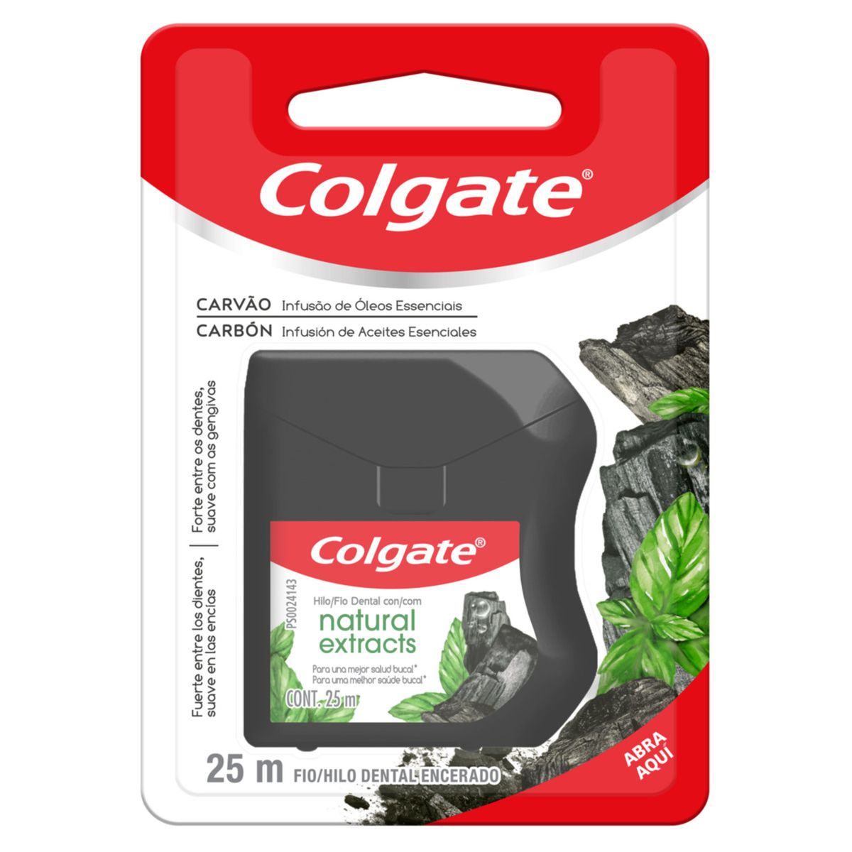 COLGATE - Hilo Dental Colgate Natural Extracts Carbón 25 mts
