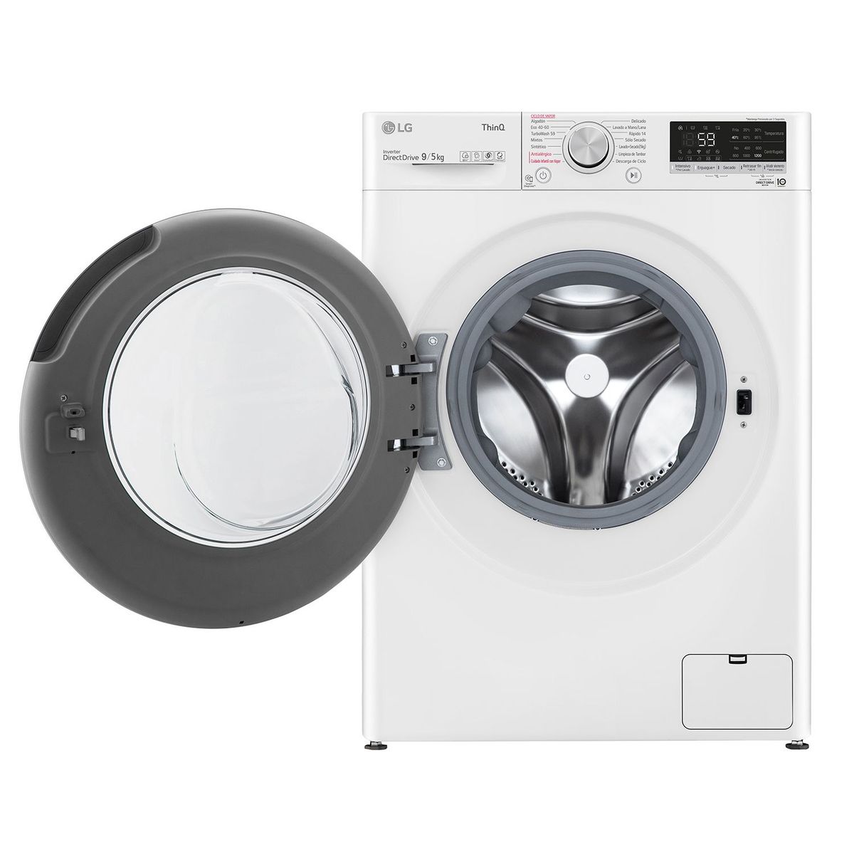 LG - LAVADORA-SECADORA FRONTAL 9KGS WD9WVC4S6  BLANCO L
