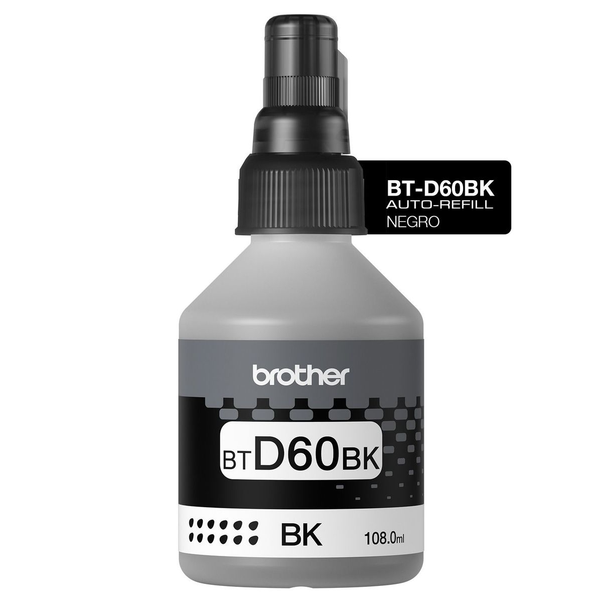 BROTHER - Botella Tinta Auto-Refill Negro BT-D60BK