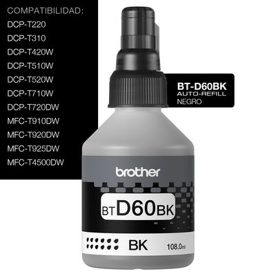Imagen 2 del producto Botella Tinta Auto-Refill Negro BT-D60BK