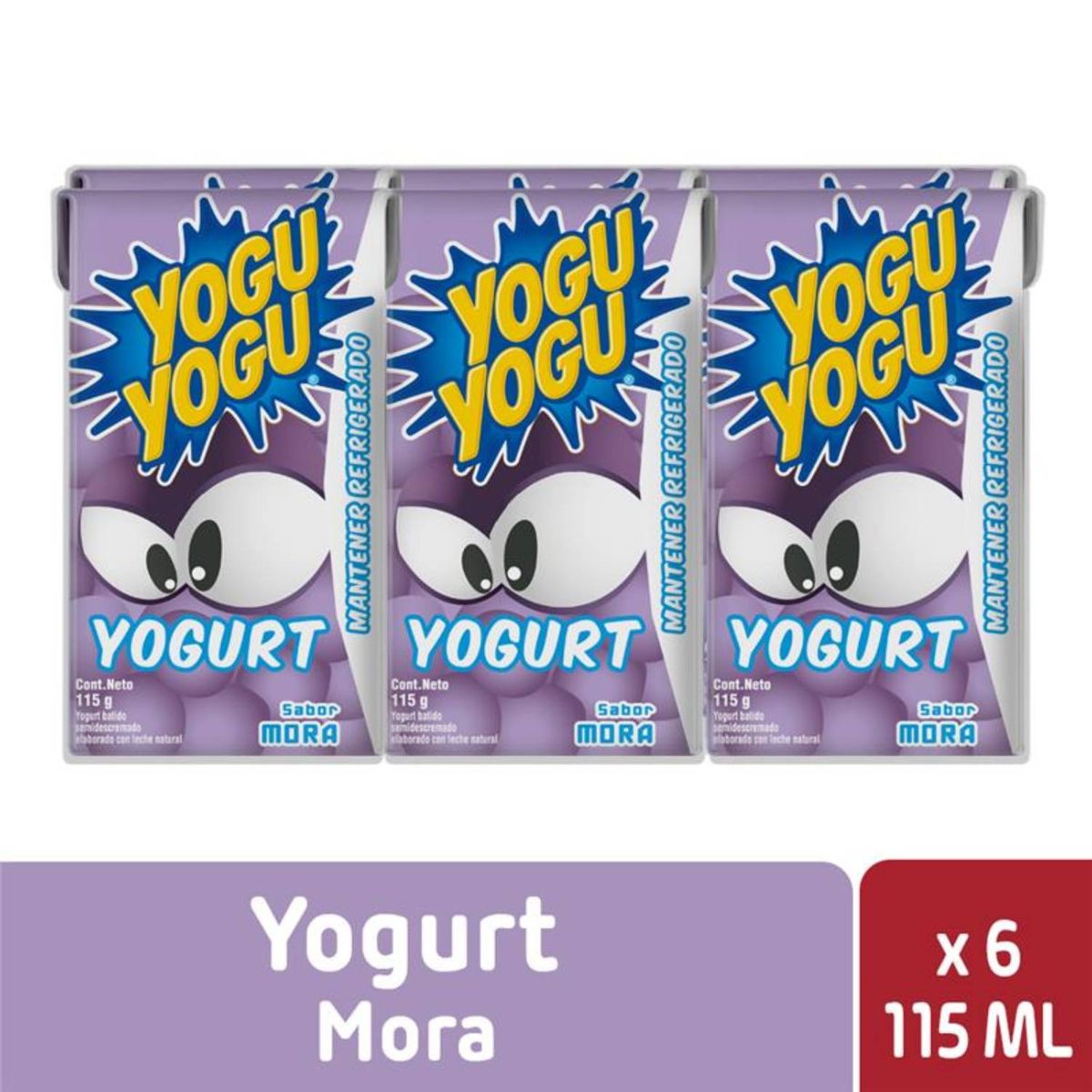 YOGU YOGU - SIX PACK YOGURT MORA TETRA YOGU YOGU