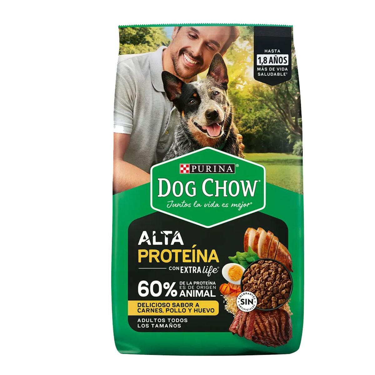 DOG CHOW - Alimento para Perro Adulto Alta Proteína Dog Chow 8 Kg