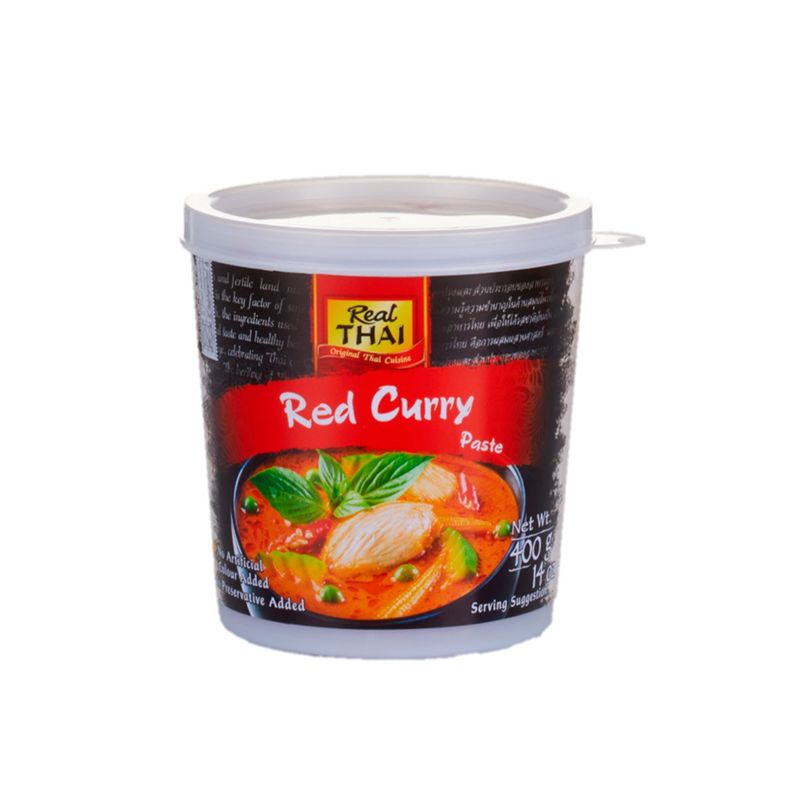 REAL THAI - PASTA CURRY ROJO REAL THAI 400 ML