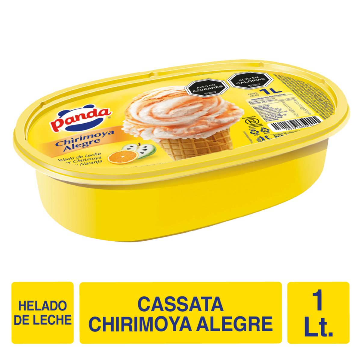 PANDA - Helado de Leche Panda Chirimoya Alegre 1 Lt