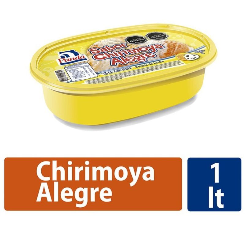 PANDA - Helado de Leche Panda Chirimoya Alegre 1 Lt