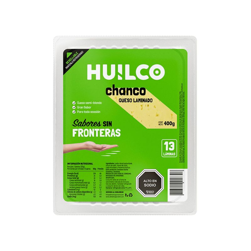 HUILCO - Queso Chanco Laminado Huilco 400 g