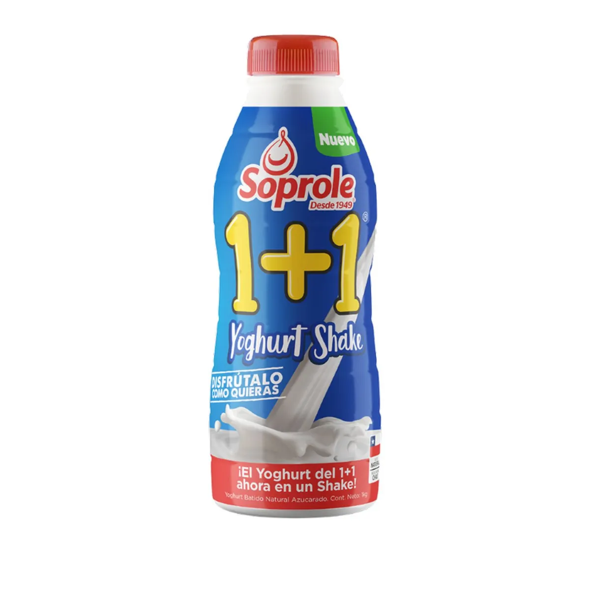 SOPROLE - Yoghurt Batido 1+1 Shake Natural