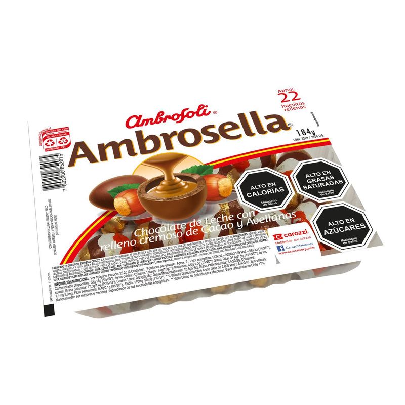CAROZZI - BANDEJA HUEVITOS AMBROSELLA 0G 0.185 KL