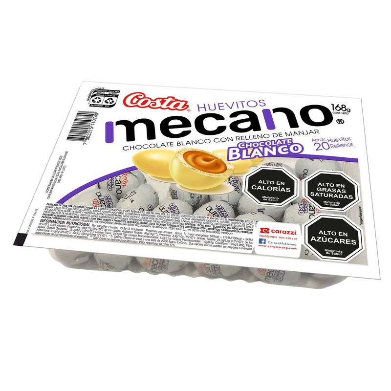 MECANO - BANDEJA HUEVO MECANOBLANCO 0G 0.168 KL