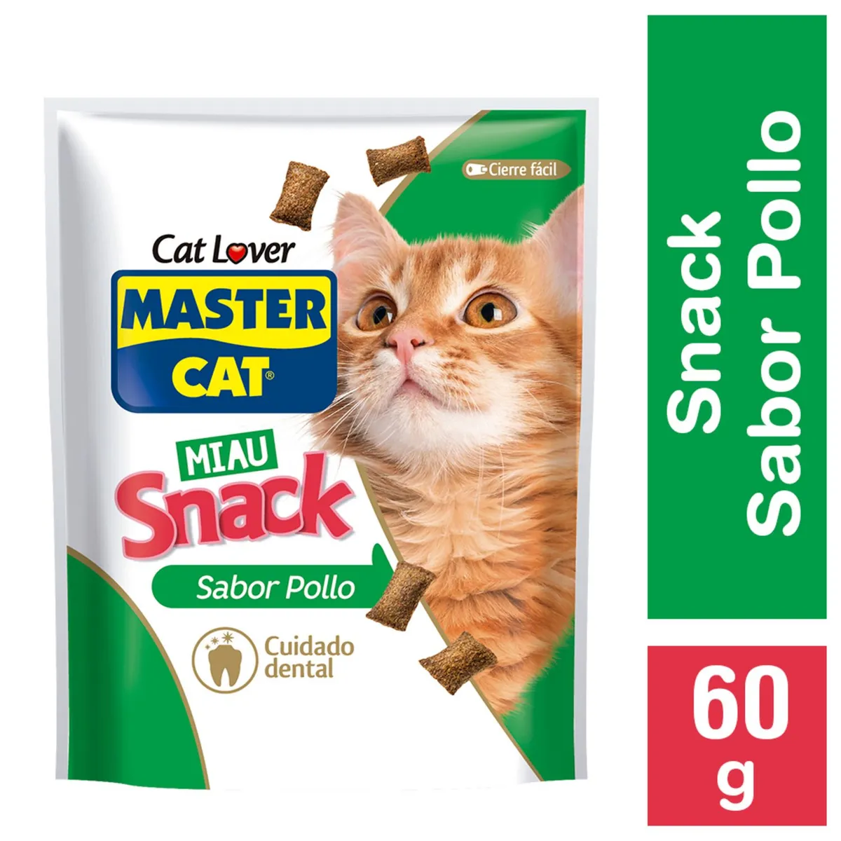 MASTER CAT - Snack para Gato Sabor Pollo 60 g