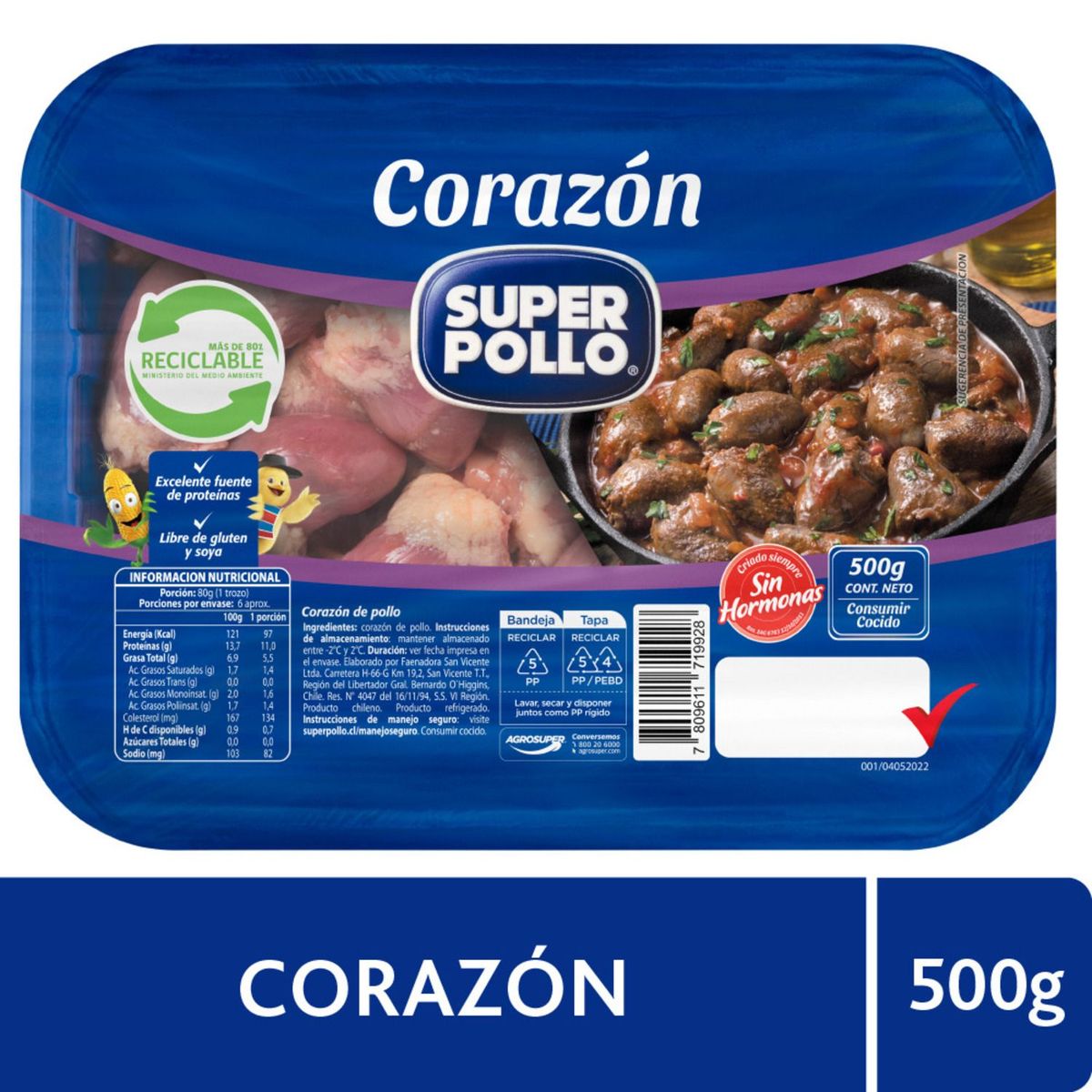 SUPER POLLO - Corazón de Pollo Envasado