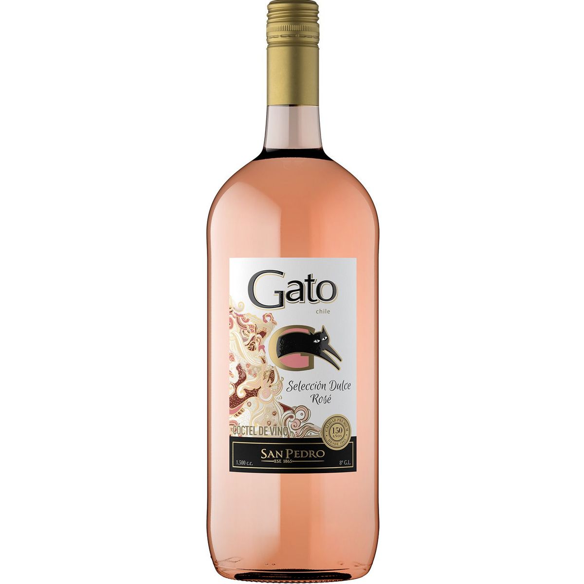 GATO - Cóctel Vino Rose Dulce Gato 8° 1500 cc