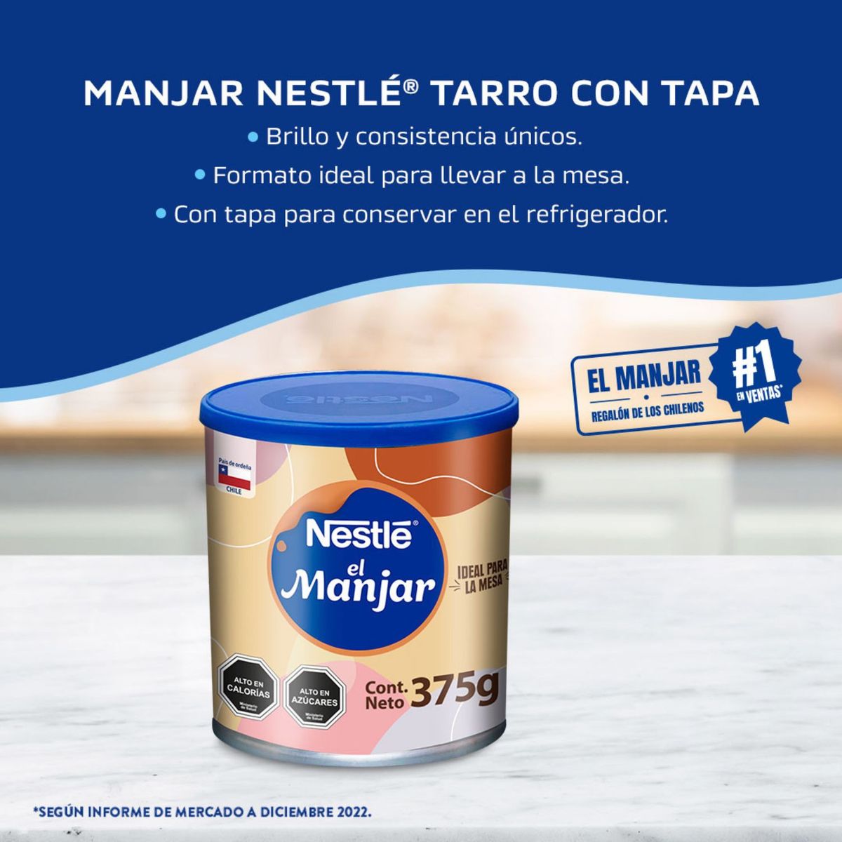 NESTLE - MANJAR TARRO TAPA NESTLE 375 GRS