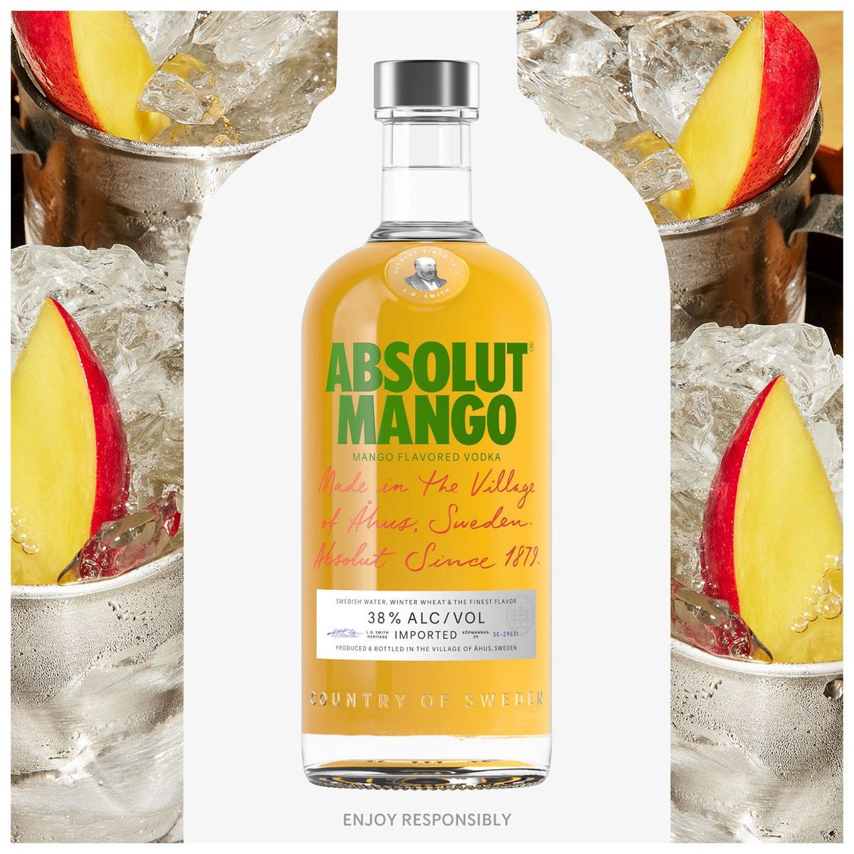 ABSOLUT - VODKA MANGO ABSOLUT 38G 750 ML