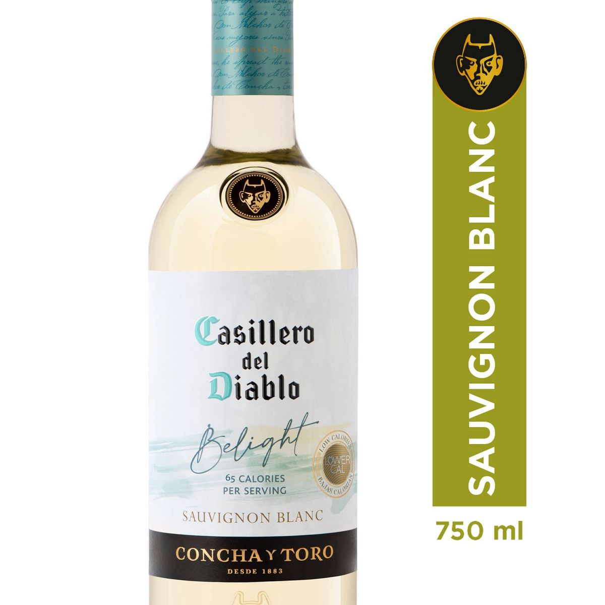 CASILLERO DEL DIABLO - Vino Blanco BeLight Sauvignon Blanc Casillero del Diablo 8.5° 750 cc