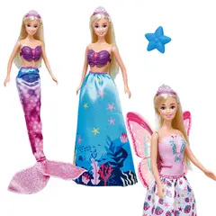 SHEN HUA - Muñeca Fashion Set De Hada Y Sirena