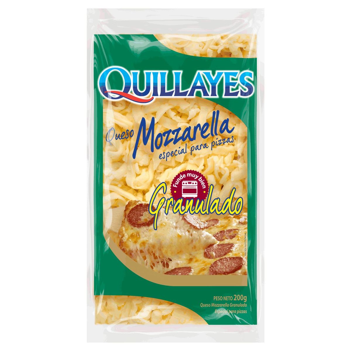 QUILLAYES - QUESO MOZZARELLA GRANULADA 200G QUILLAYE
