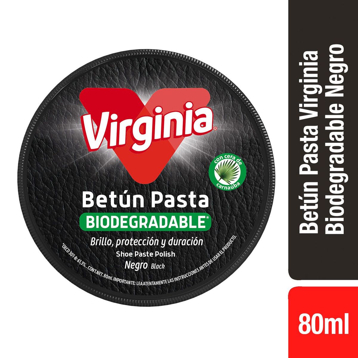 VIRGINIA - BETUN PASTA NEGRO VIRGINIA 80 ML