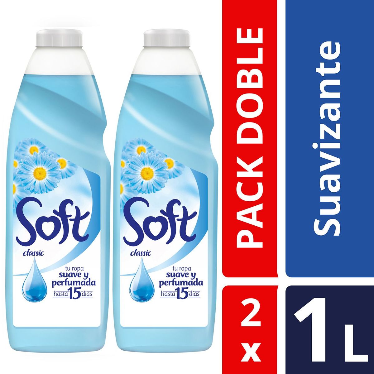 SOFT - Pack Suavizante de Ropa Líquido Soft 2x1 lt