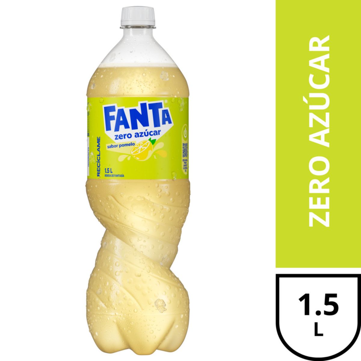 FANTA - Bebida Fanta Pomelo Zero Azúcar Desechable 1.5 L