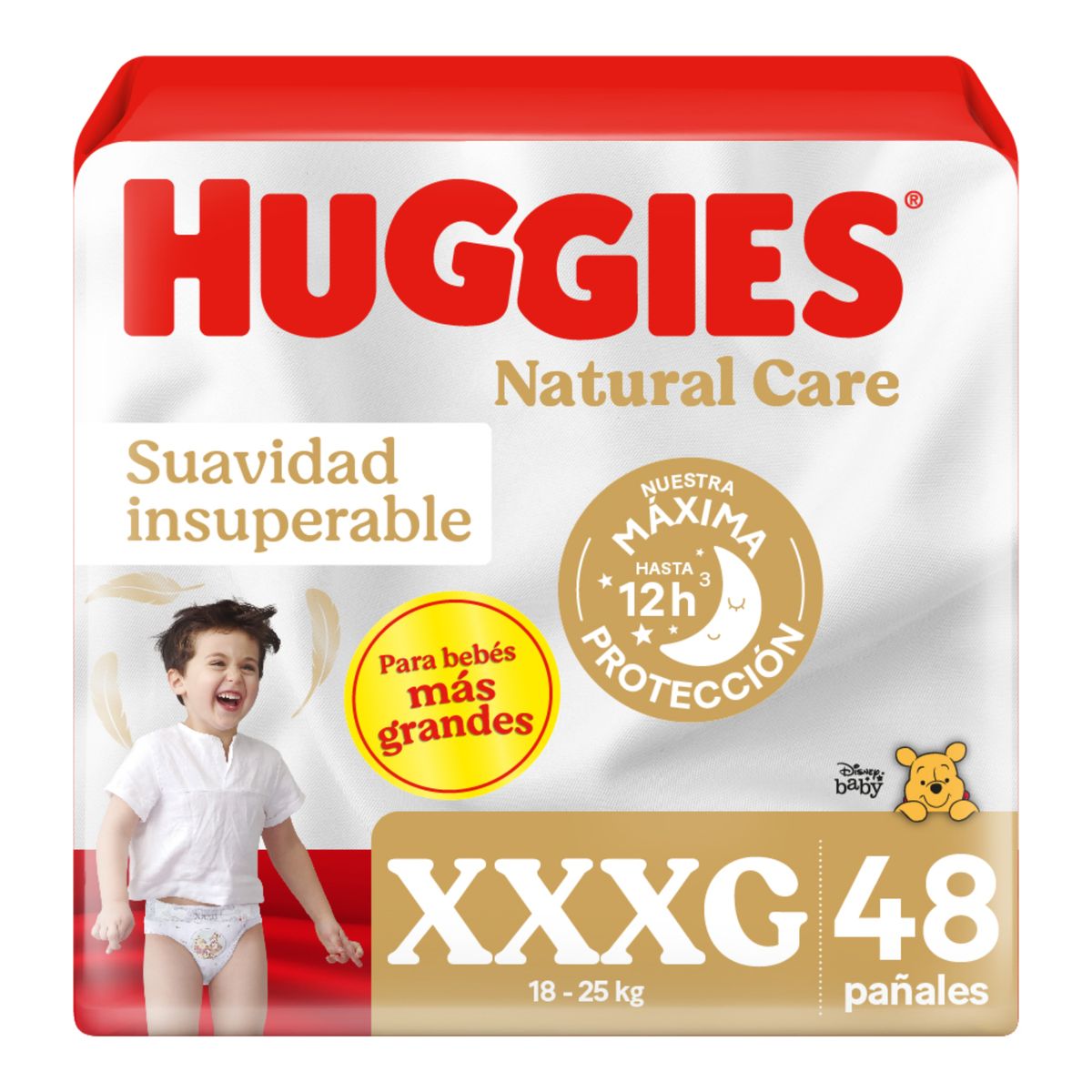HUGGIES - Pañales Desechables Huggies Natural Care XXXG 48 Un