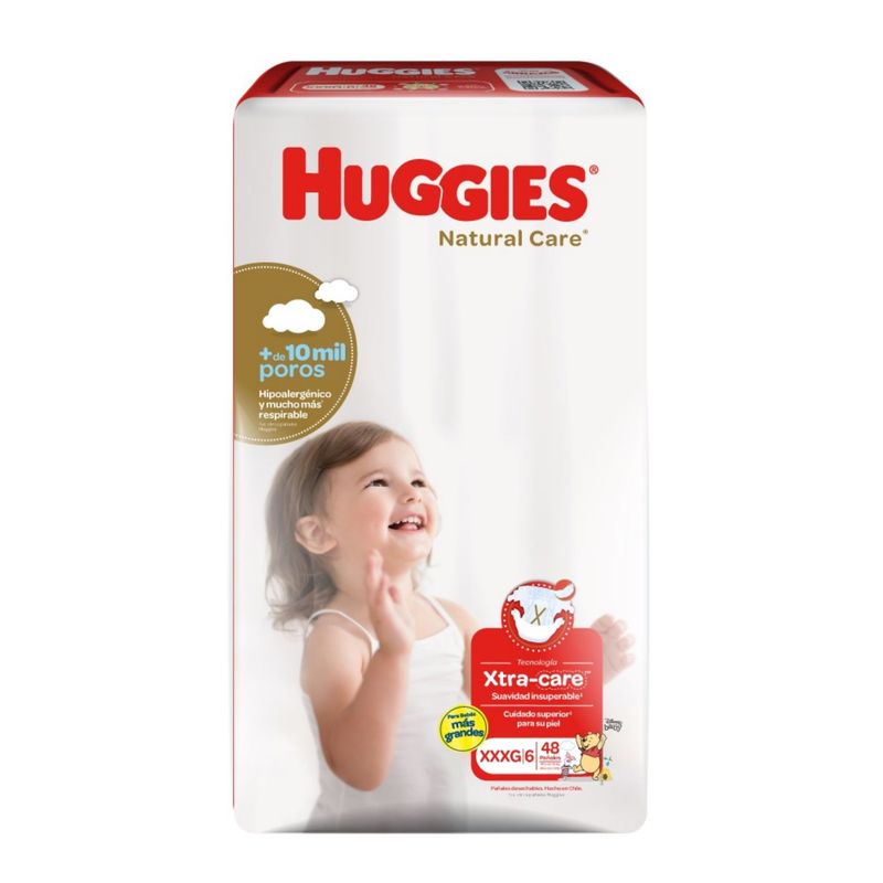 HUGGIES - PANAL NATURAL CARE XXXG 48 UN