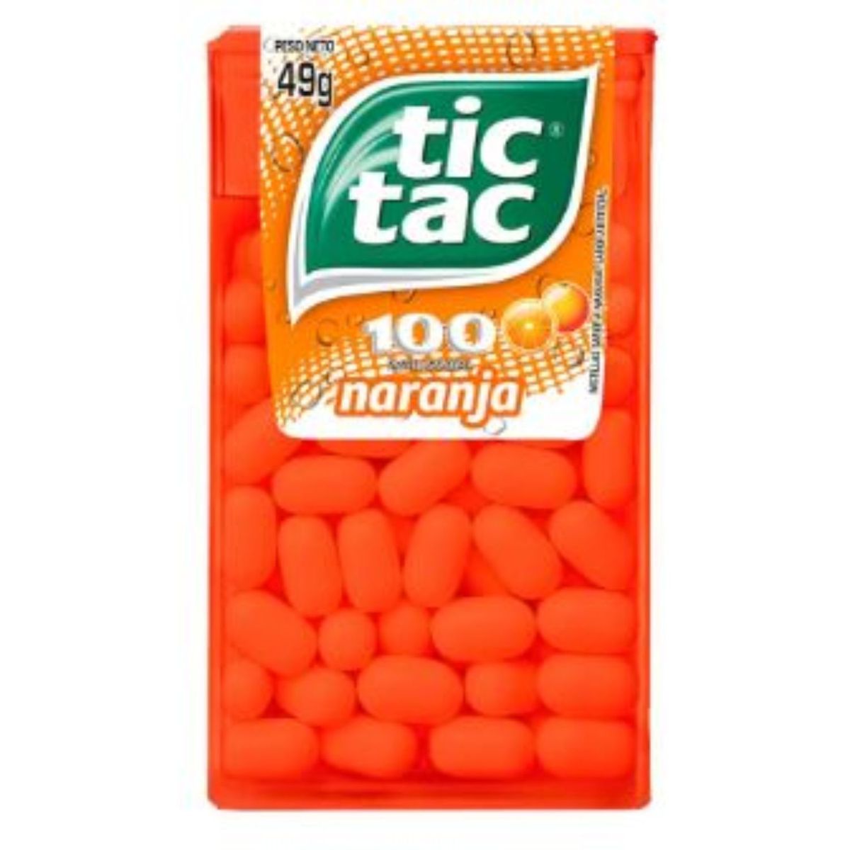 TIC TAC - Caramelos Tic Tac Sabor Naranja 49.8 g