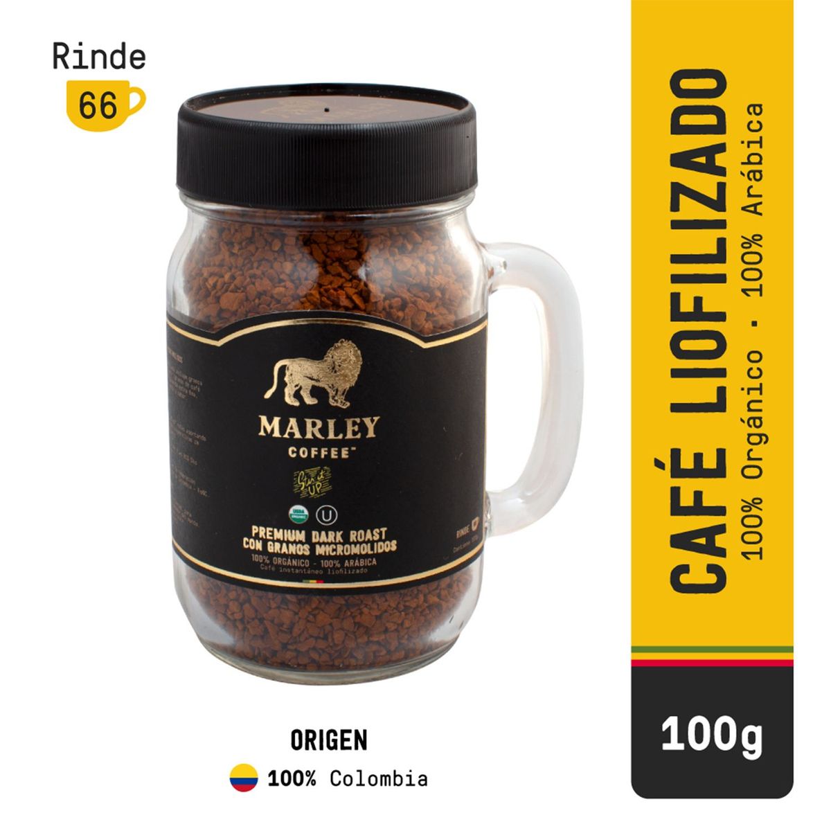 MARLEY COFFEE - CAFE LIOFILIZADO STIR IT UP MARLEY 100GR