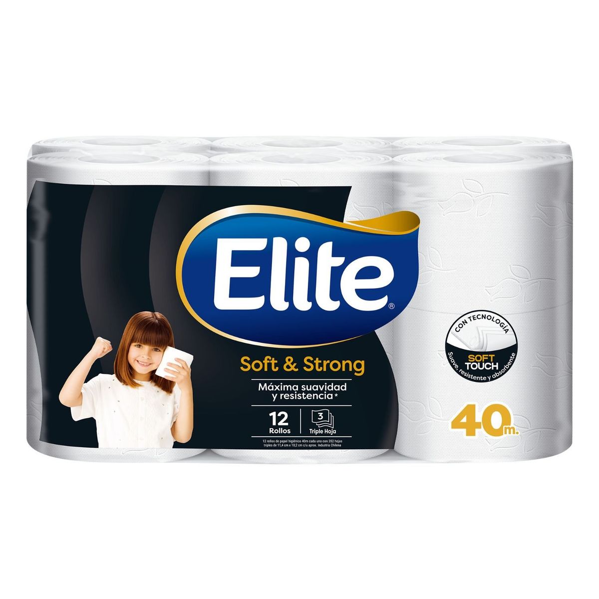 ELITE - Papel Higiénico Triple Hoja Soft & Strong