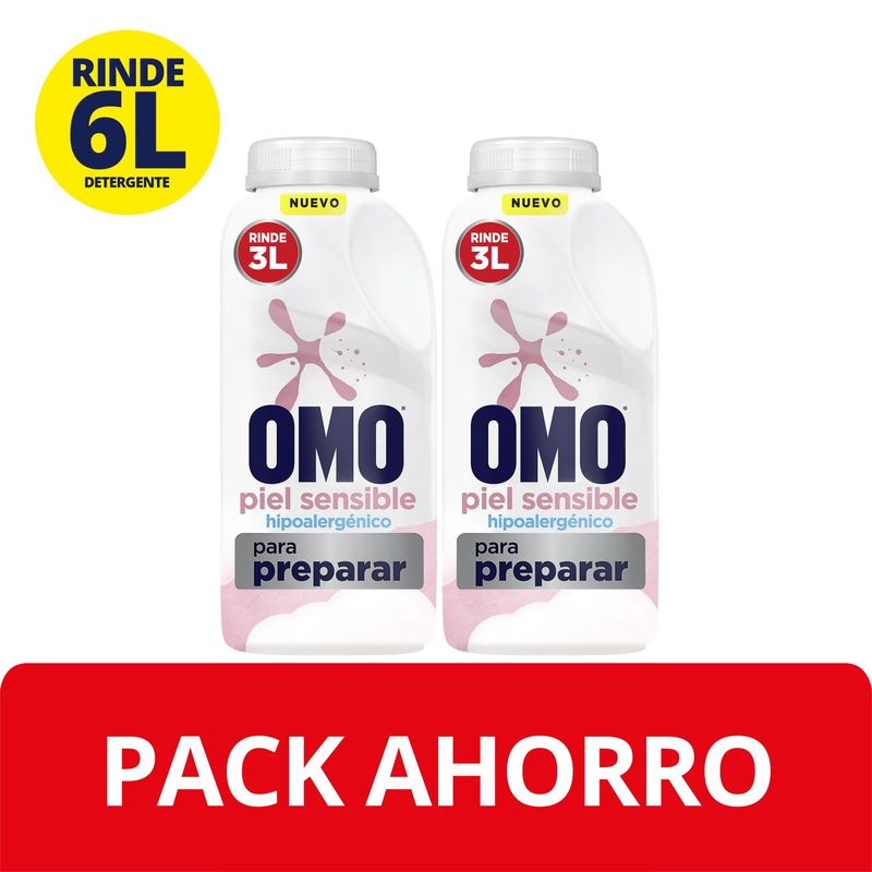 OMO - Pack Detergente Líquido para Diluir Hipoalergénico