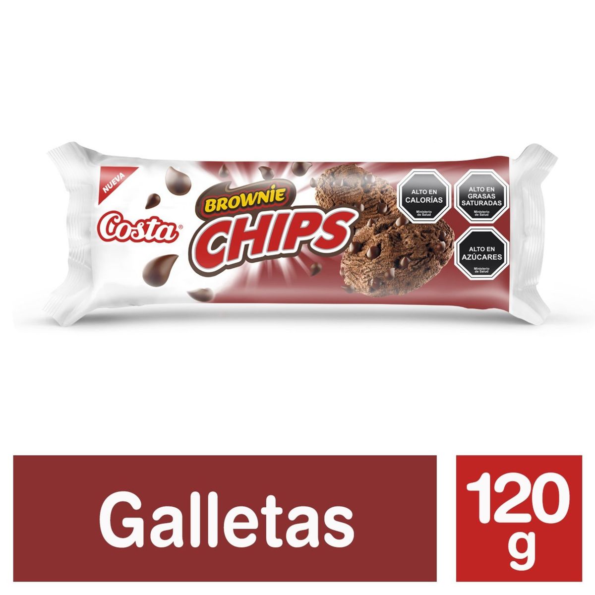 COSTA - BROWNIE CHIPS COSTA 120 GR