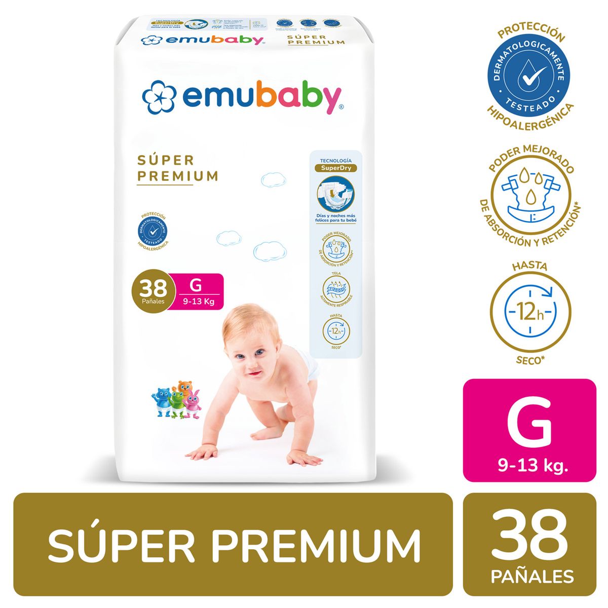 EMUBABY - PANAL PREMIUM G EMUBABY 38 UN