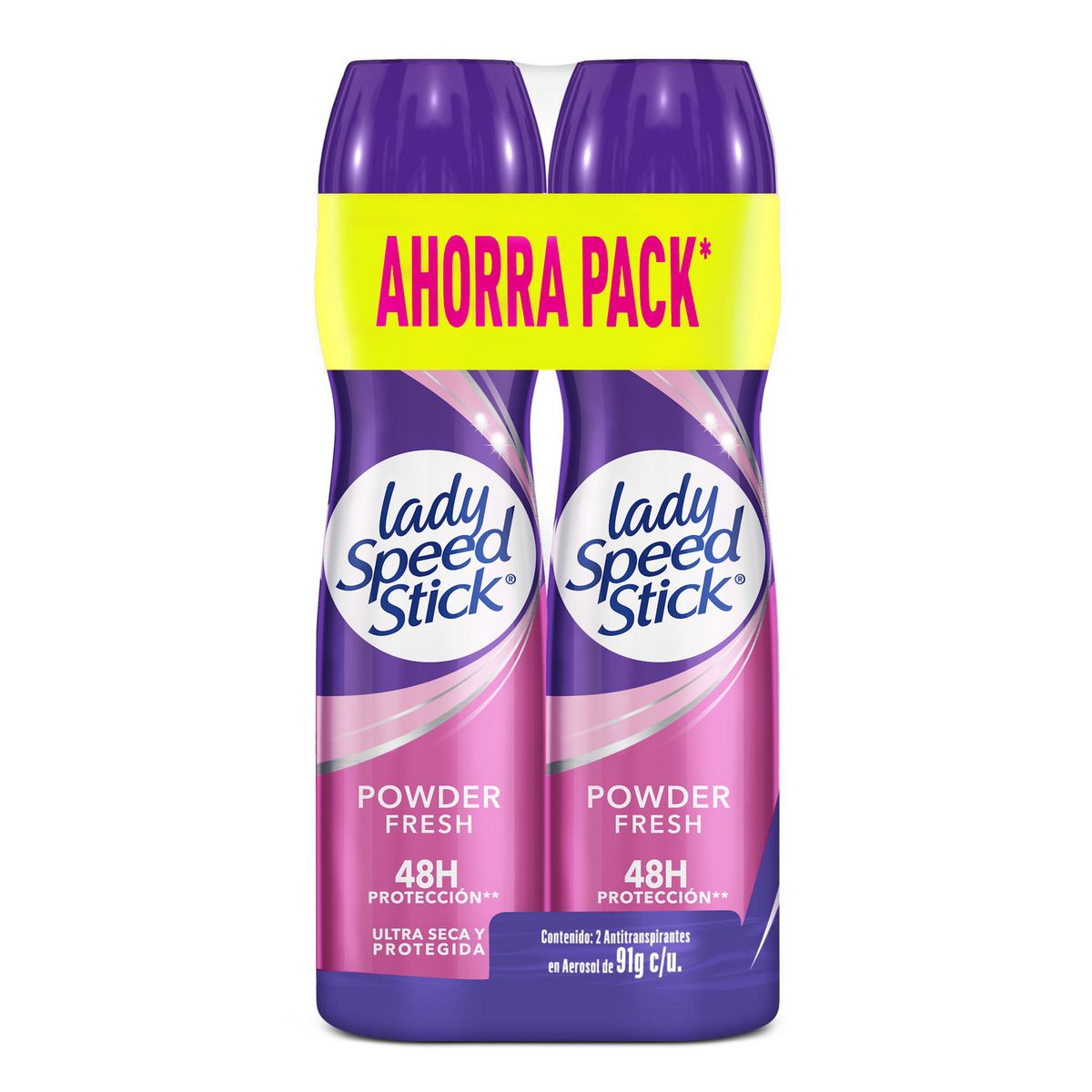 LADY SPEED STICK - Desodorante Lady Speed Powder Fresh para Mujer en Aerosol 2 Un