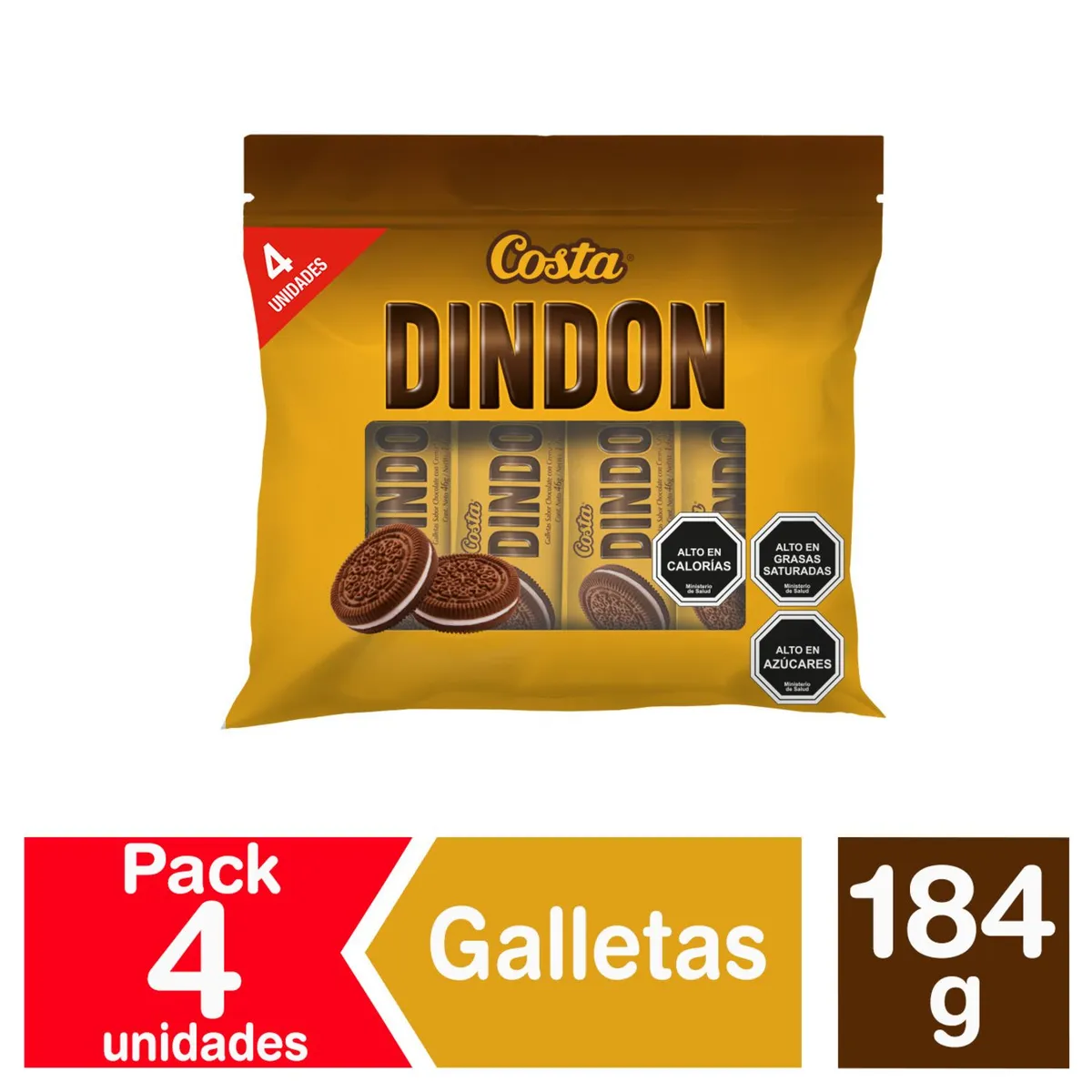 COSTA - DINDON PACK 4 UNIDADES 0.184KL