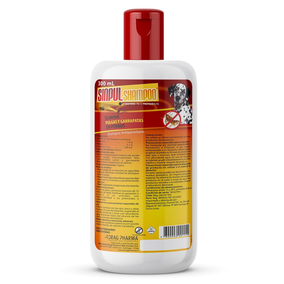 SINPUL - Shampoo Antiparasitario para Perros