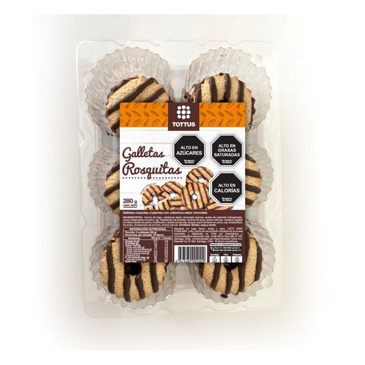 TOTTUS - Galletas Rosquitas Tottus 280 g