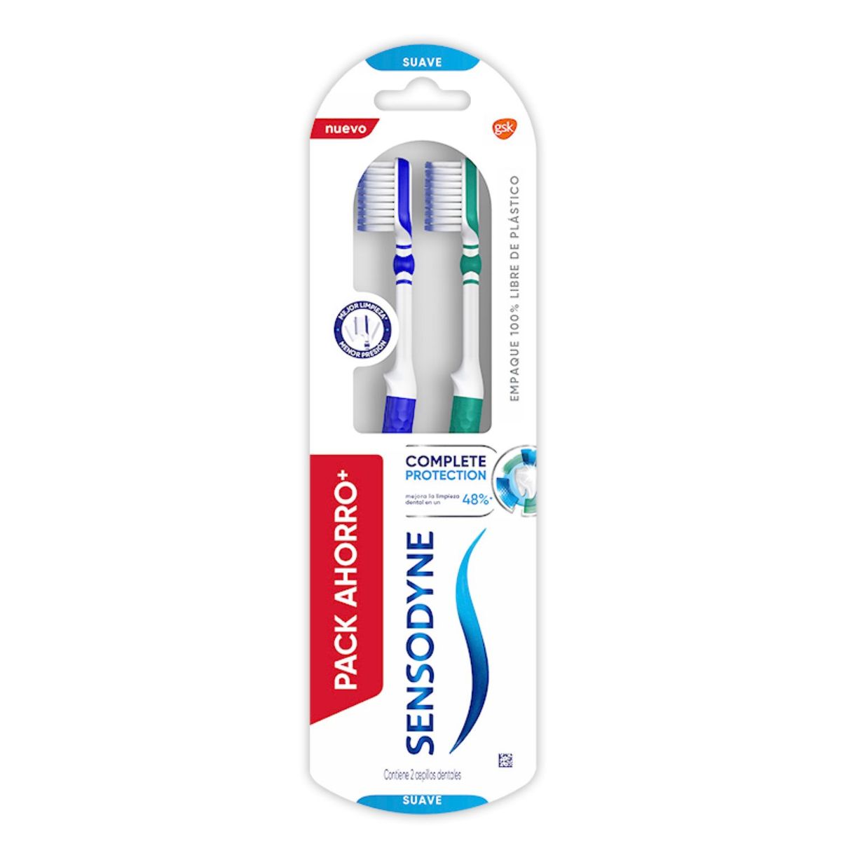 SENSODYNE - Pack Cepillos Dentales Sensodyne Complete Protection Suave 2 Un