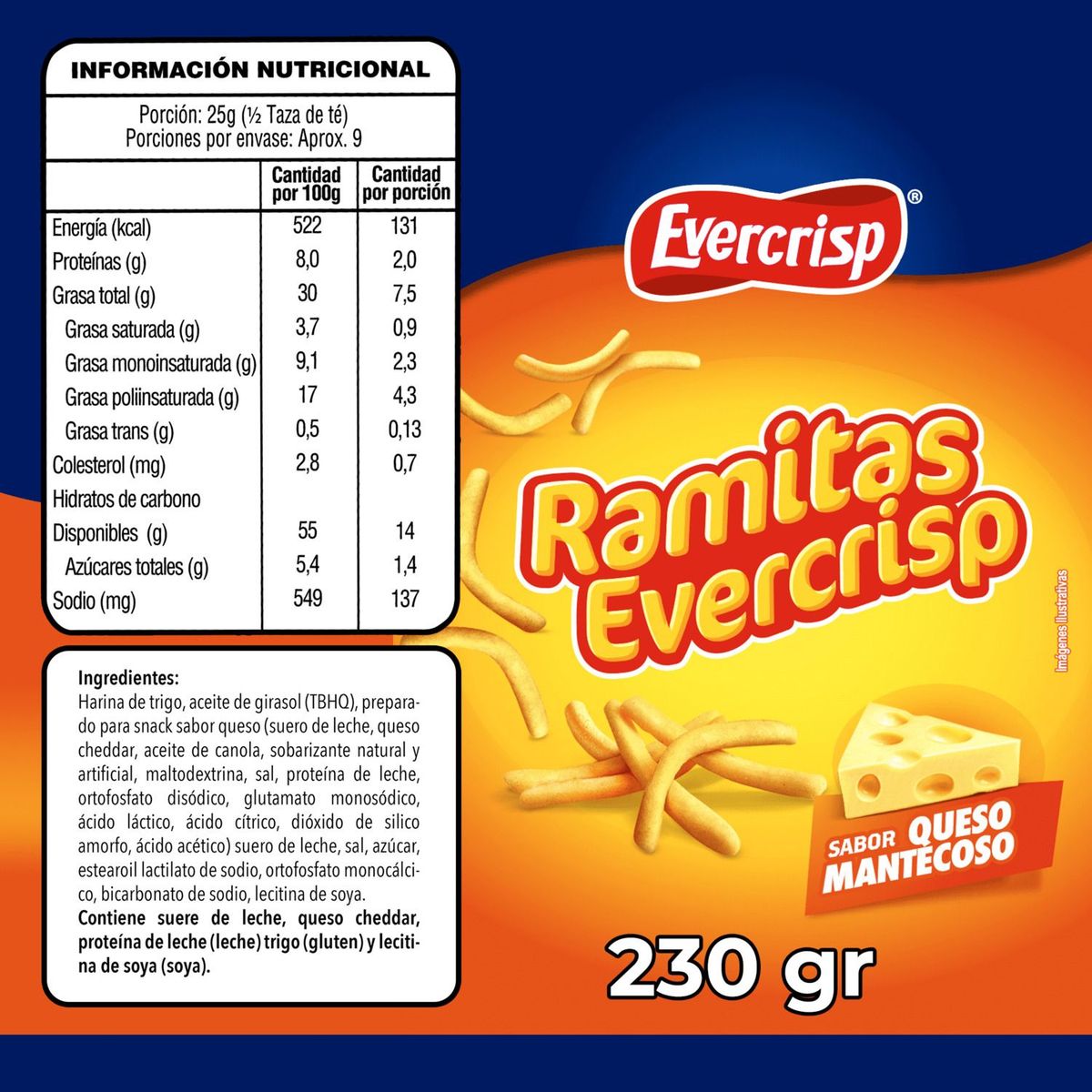 EVERCRISP - Ramitas Queso
