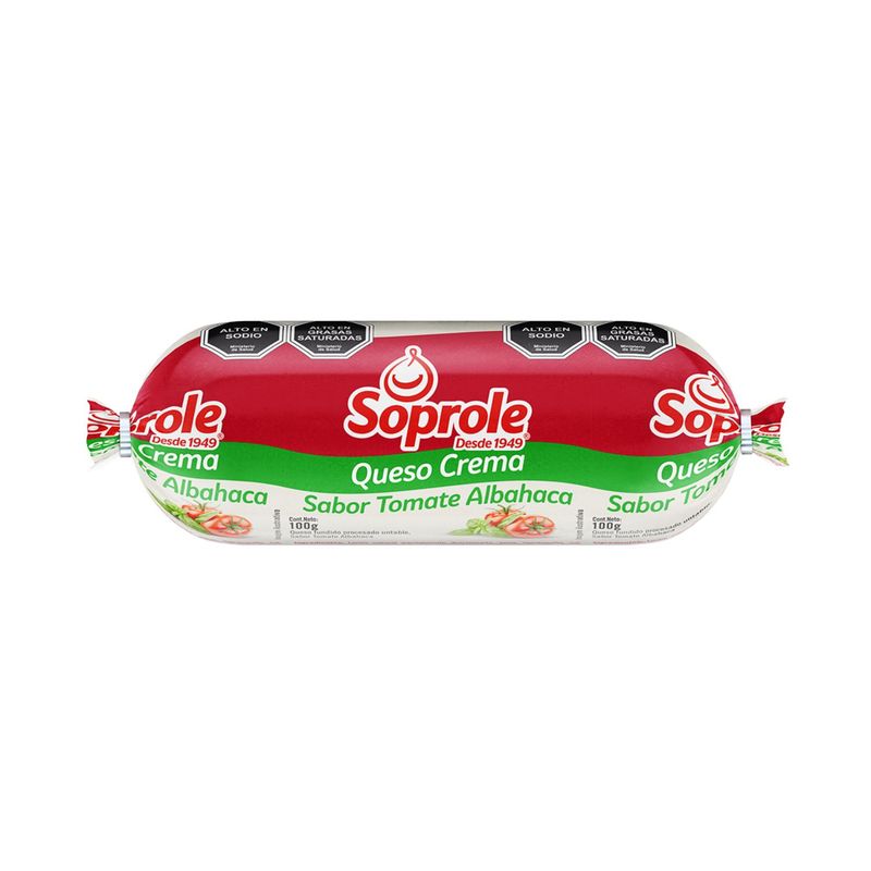 SOPROLE - Queso Crema Sabor Tomate Albahaca