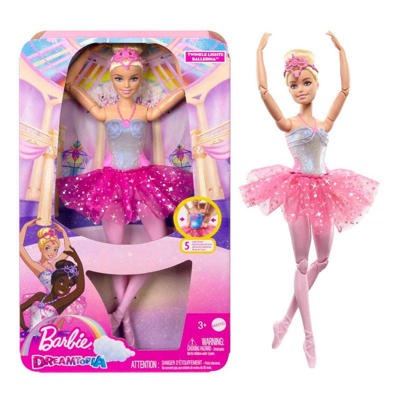 BARBIE - BARBIE FANTASIA BAILARINA LUCES TUTU ROSA