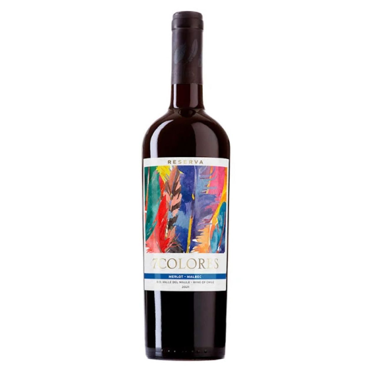 7COLORES - Vino Tinto Merlot Reserva 7Colores 13.5° 750 cc
