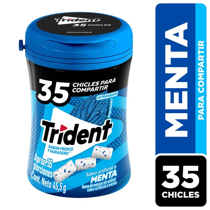 TRIDENT - CHICLE BOTELLA TRIDENTTRIDENT 45.5GR MEN