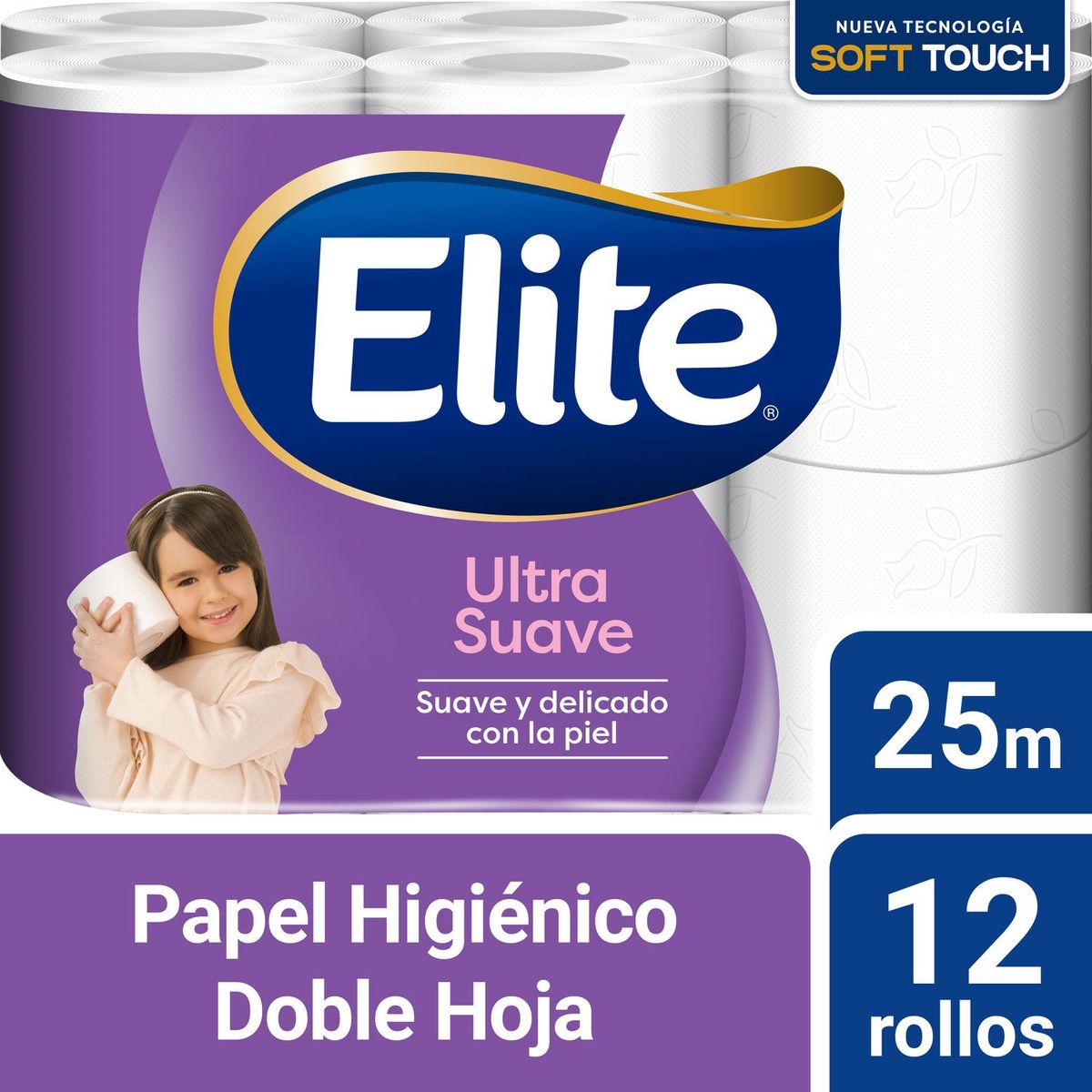 ELITE - Papel Higiénico Elite Ultra Doble Hoja 12 x 25 mts