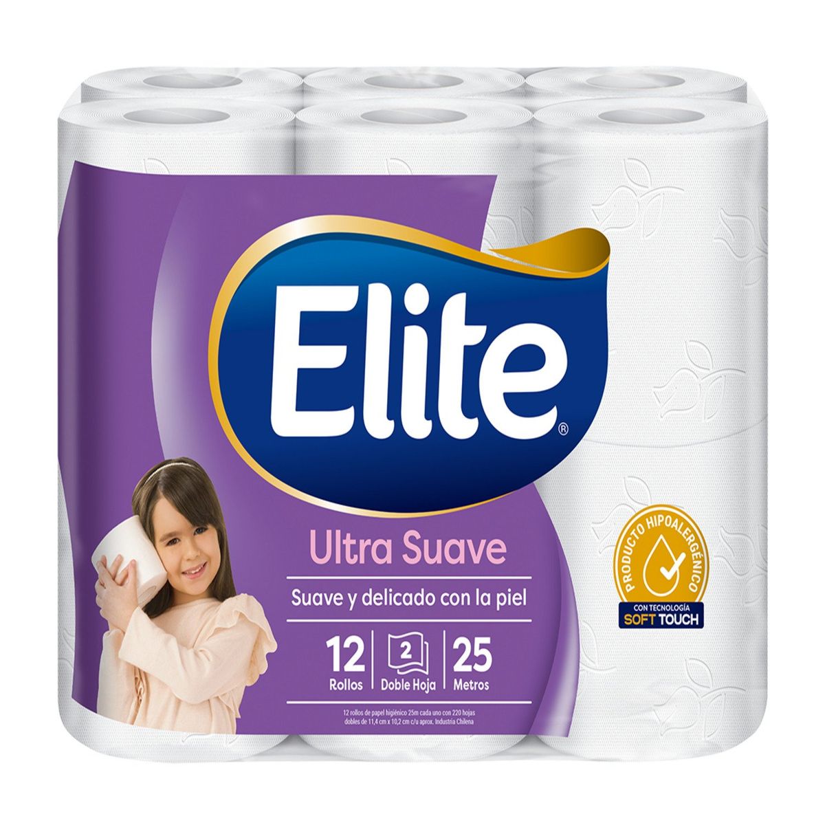 ELITE - Papel Higiénico Elite Ultra Doble Hoja 12 x 25 mts